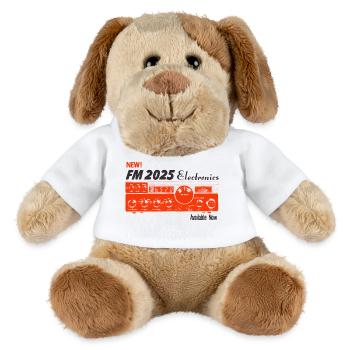 FM 2025 Electronics – Vintage Tech - MiniFeet® Dog Helge - white - Front