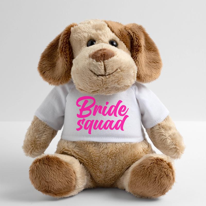 Bride Squad Team Bride Bachelorette Party Wedding Chien en peluche Helge MiniFeet®