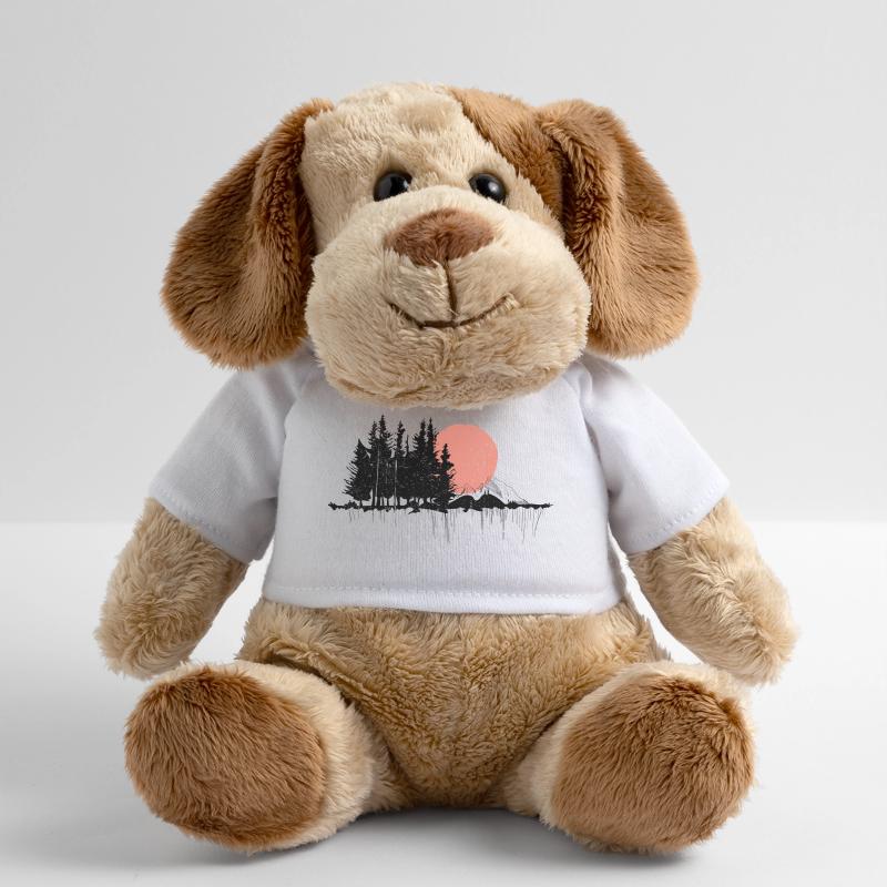 Conception de silhouette de forêt nocturne Chien en peluche Helge MiniFeet®