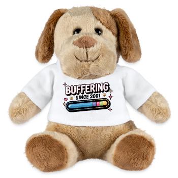 Y2K Retro – Buffering Since 2001 - MiniFeet® Dog Helge - white - Front