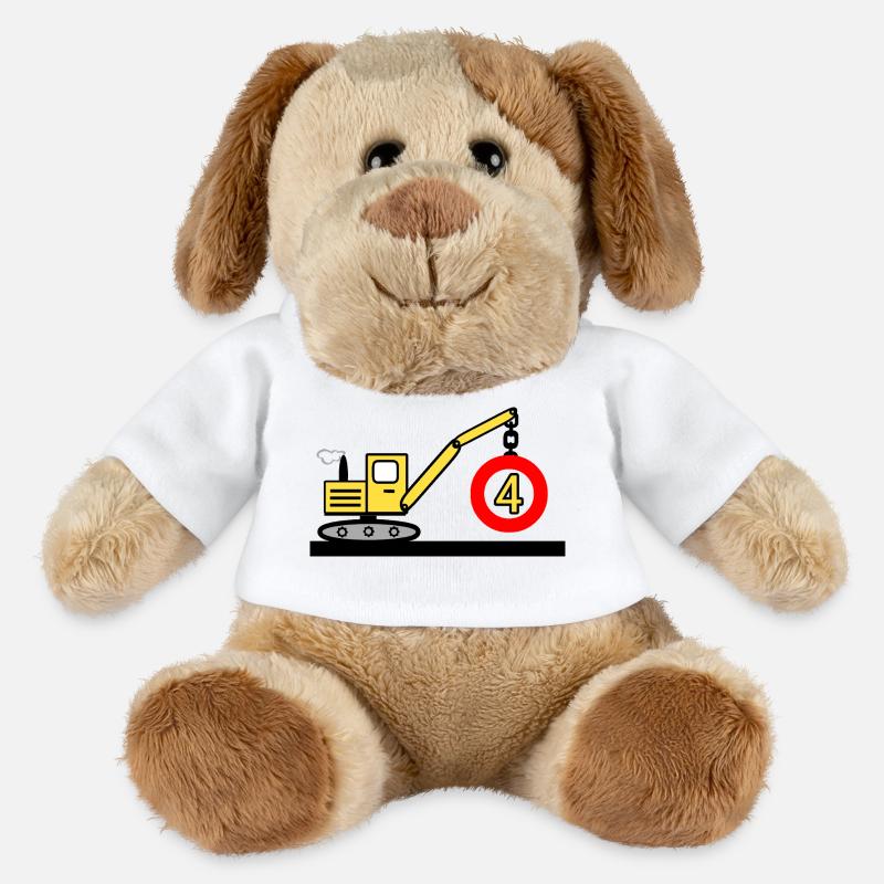 Bagger - MiniFeet® Hund Helge - Weiß