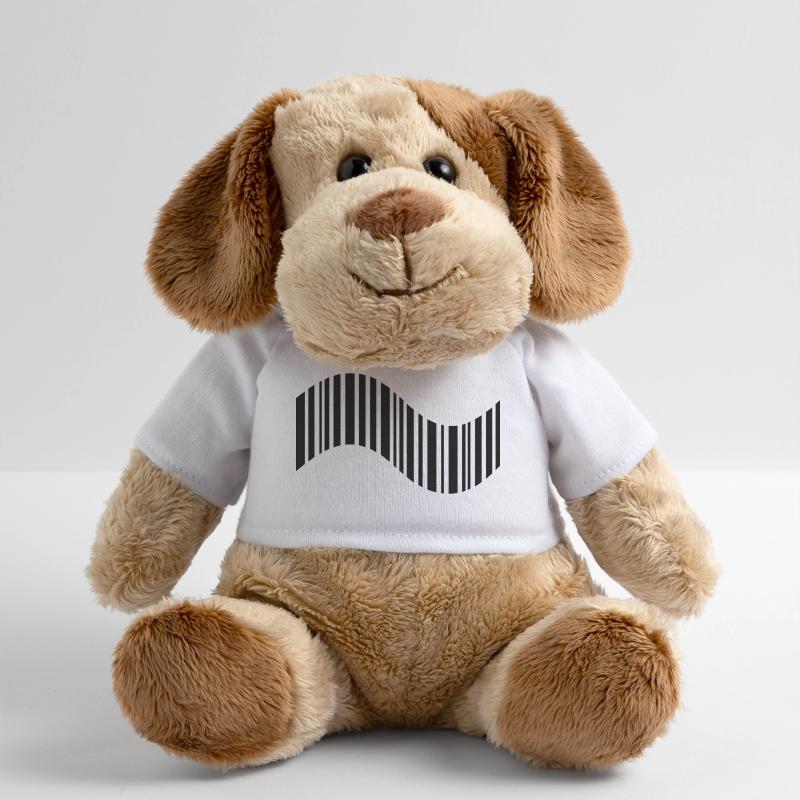 Code-barres en forme ondulée Chien en peluche Helge MiniFeet®