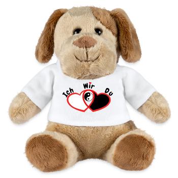 Liebespaar Beziehung Liebe - MiniFeet® Hund Helge - Weiß - Vorne