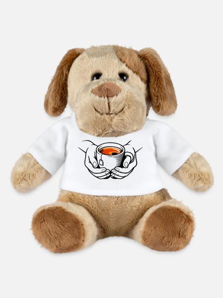 Coupe - Chien en peluche Helge MiniFeet® - blanc