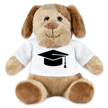 Graduation Cap Graduate Logo - MiniFeet® Dog Helge - white - Front