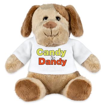Candy is Dandy Bold Typography - MiniFeet® Dog Helge - white - Front