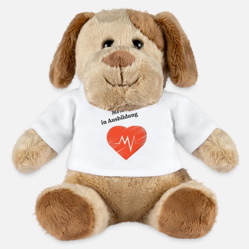 MFA medical assistant training doctor's office gift - MiniFeet® Dog Helge - white