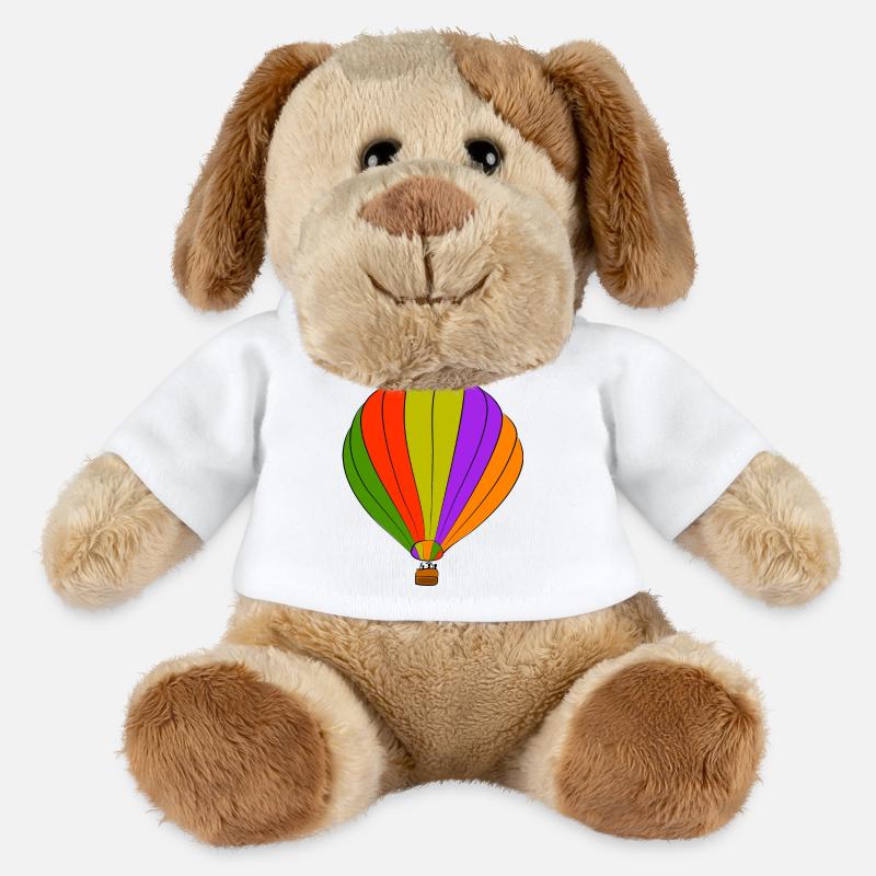 heissluftballon ballon luftfahrt - MiniFeet® Hund Helge - Weiß