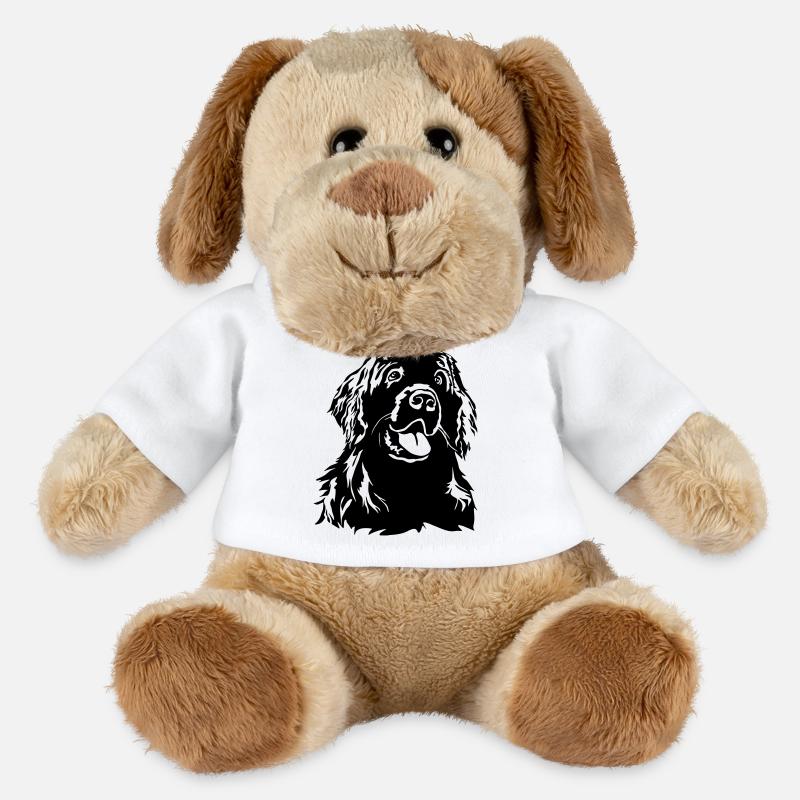 Neufundländer Kopf - MiniFeet® Hund Helge - Weiß