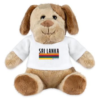 Sri Lanka Flag Stripes - MiniFeet® Dog Helge - white - Front