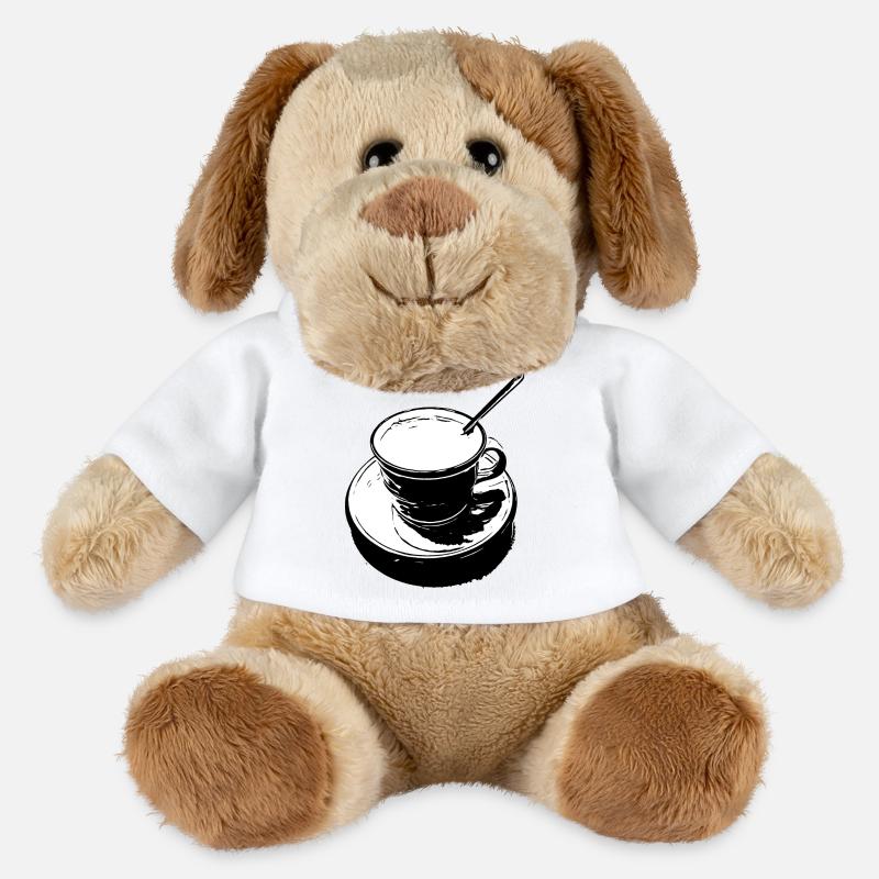 Coffee cup black and white - MiniFeet® Dog Helge - white