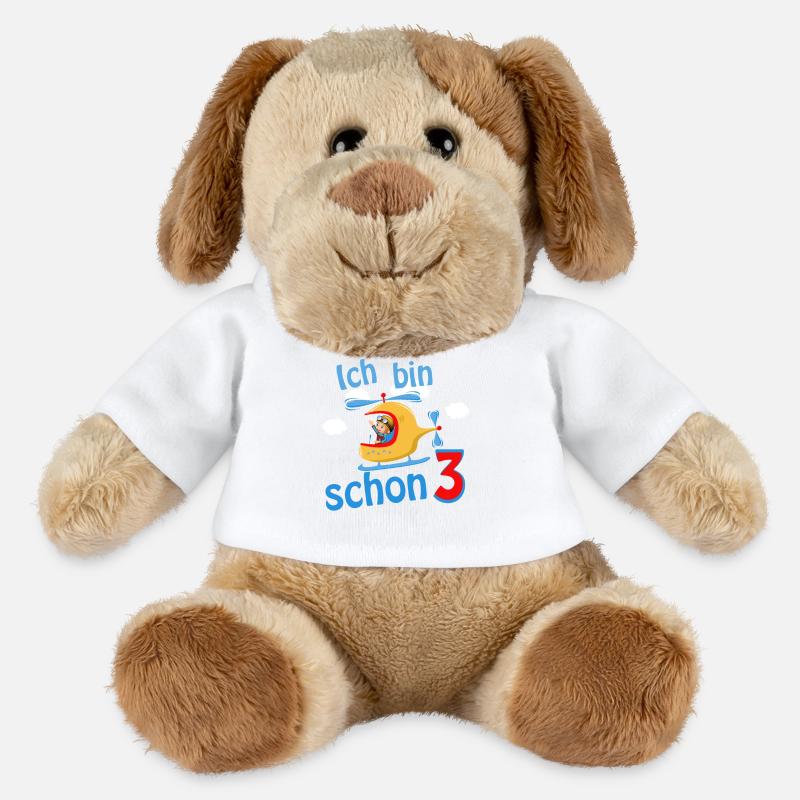 ich bin schon 3 - MiniFeet® Hund Helge - Weiß