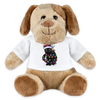 Katze Nikolausmütze Lichterkette - MiniFeet® Hund Helge - Weiß - Vorne