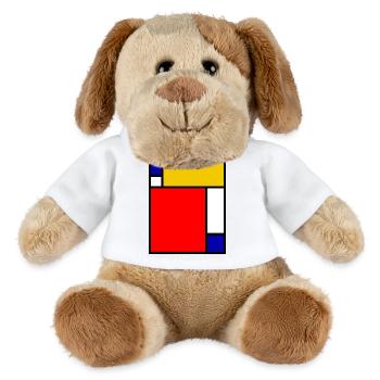 Mondrian 4 - MiniFeet® Dog Helge - white - Front