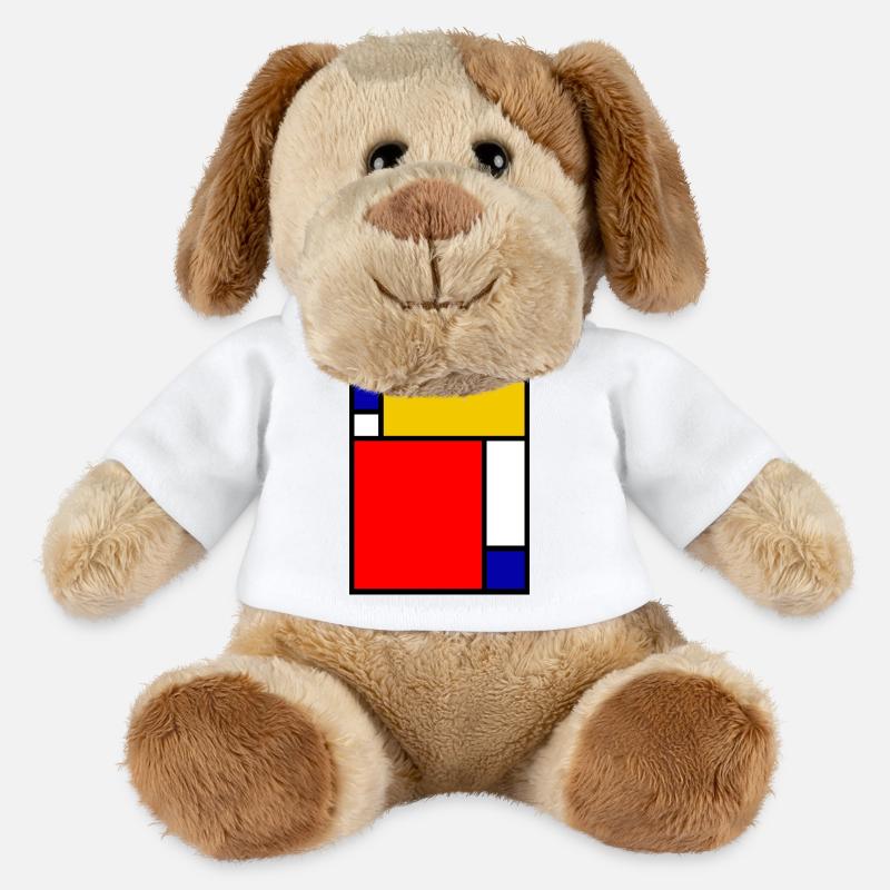 Mondrian 4 - MiniFeet® Hund Helge - Weiß
