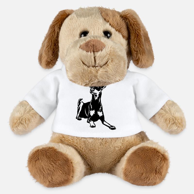 Deutscher Pinscher - MiniFeet® Hund Helge - Weiß