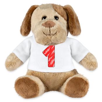 1 - MiniFeet® Hund Helge - Weiß - Vorne