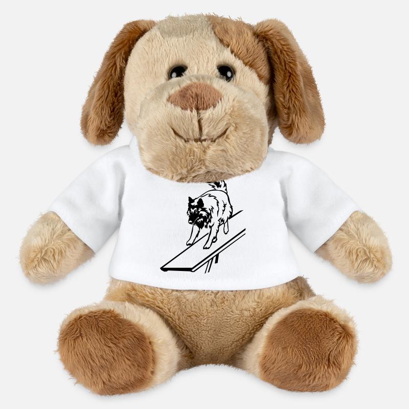 Tervueren - Chien en peluche Helge MiniFeet® - blanc