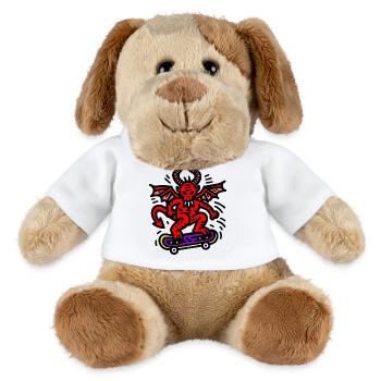 Devil Skateboard - MiniFeet® Dog Helge - white - Front