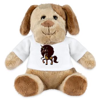 Melanin Unicorn Black Girl Magic - MiniFeet® Dog Helge - white - Front