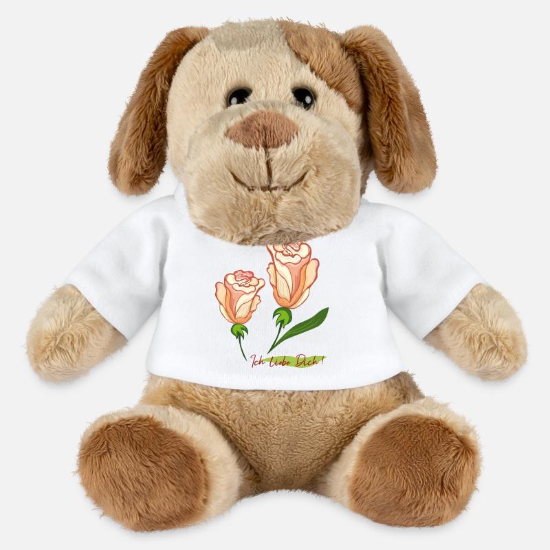 Ich liebe Dich - MiniFeet® Hund Helge - Weiß