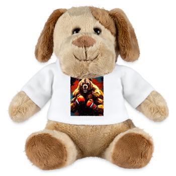 Grizzly Bär Boxer Kämpfer - MiniFeet® Hund Helge - Weiß - Vorne