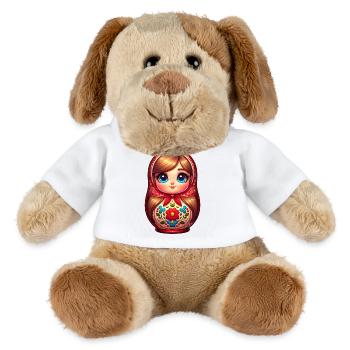 Russian Khokhloma Russland Russen Russische - MiniFeet® Hund Helge - Weiß - Vorne