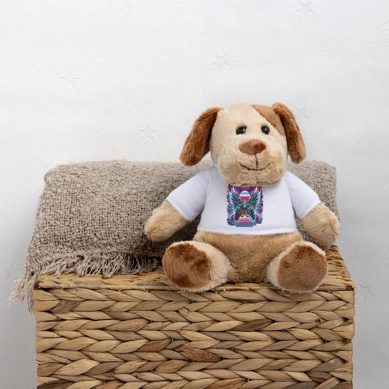 Manette Synthwave Sunset Gamer Chien en peluche Helge MiniFeet®