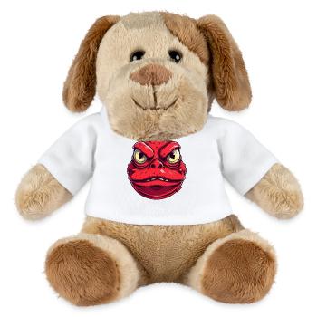 Großes, Fettes, Rotes, Wütendes Kröten Monster - MiniFeet® Hund Helge - Weiß - Vorne