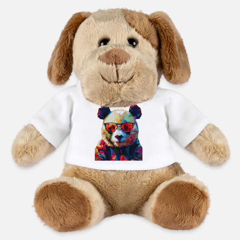 Geometric Panda 1 - MiniFeet® Hund Helge - Weiß