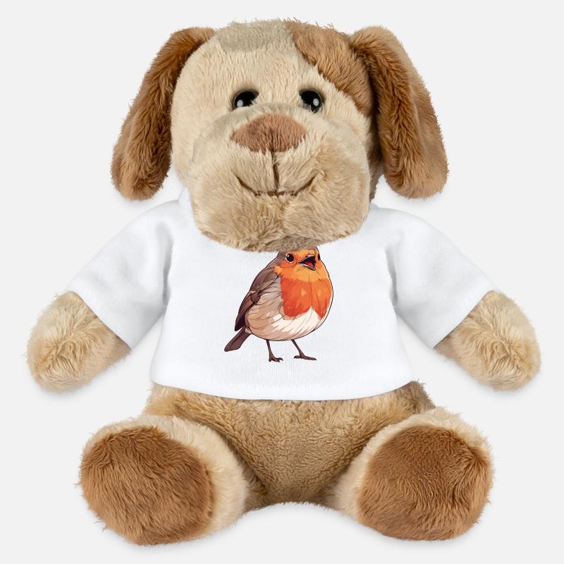 Robin Rotkehlchen - MiniFeet® Hund Helge - Weiß