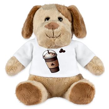 Coffee Cup - Chien en peluche Helge MiniFeet® - blanc - Devant