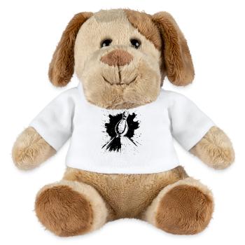 Bowling Drawing - MiniFeet® Dog Helge - white - Front