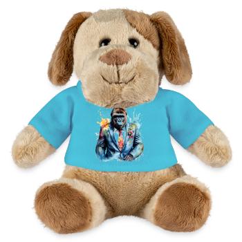 Costume de gorille singe Imprimé de conception d’animaux colorés - Chien en peluche Helge MiniFeet® - bleu outremer - Devant