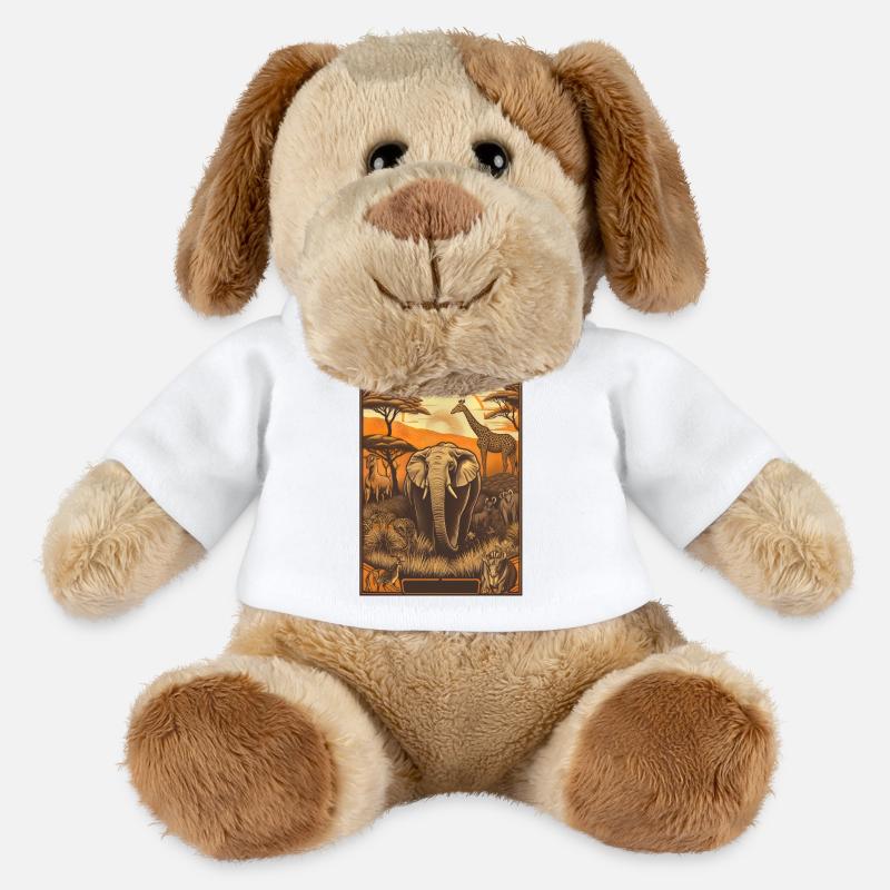 Die Tiere Afrikas - MiniFeet® Hund Helge - Weiß