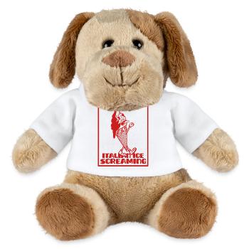 Schreiendes italienisches Eiscreme-Maskottchen - MiniFeet® Hund Helge - Weiß - Vorne