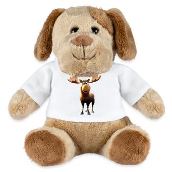 Orignal, Mosses, Bull, Eli, Bois, Cerf, Orignal sauvage - Chien en peluche Helge MiniFeet® - blanc - Devant
