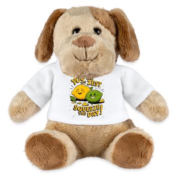 Du bist die Zest | Squeeze the Day Shirt - MiniFeet® Hund Helge - Weiß - Vorne
