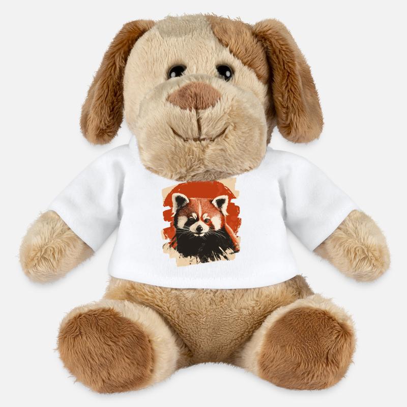 Roter Panda - MiniFeet® Hund Helge - Weiß