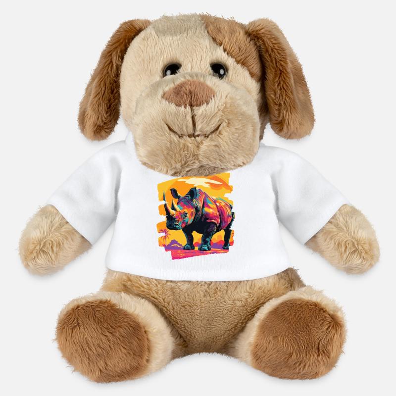 Nashorn - MiniFeet® Hund Helge - Weiß