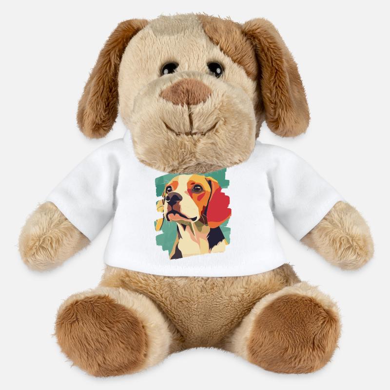 Beagle - MiniFeet® Hund Helge - Weiß