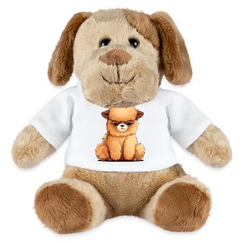 Alpaka mit cooler Frisur - MiniFeet® Hund Helge - Weiß - Vorne