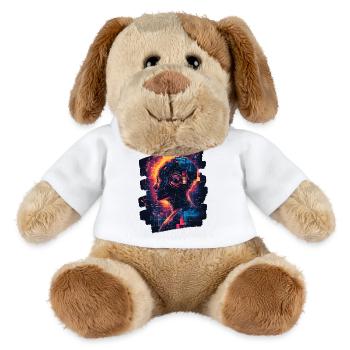 Cyberpunk Cyborg - MiniFeet® Dog Helge - white - Front