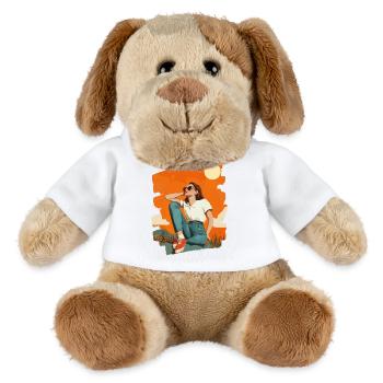 Relax Meditation Selfcare Me-Time - MiniFeet® Hund Helge - Weiß - Vorne