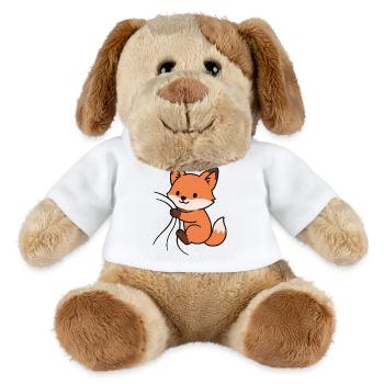 Lieber kleiner Fuchs - MiniFeet® Hund Helge - Weiß - Vorne