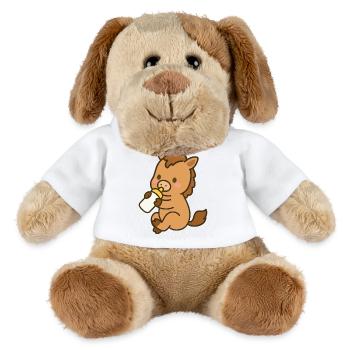 Stakes with milk bottle - MiniFeet® Dog Helge - white - Front