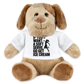 Soft-serve? Then off to the – volleyball - MiniFeet® Dog Helge - white - Front