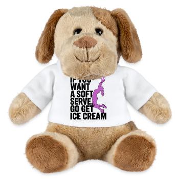 Soft-serve? Then off to the – volleyball - MiniFeet® Dog Helge - white - Front