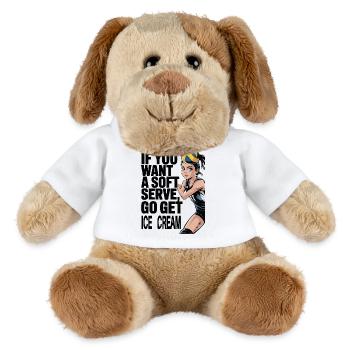 Soft-serve? Then off to the – volleyball - MiniFeet® Dog Helge - white - Front