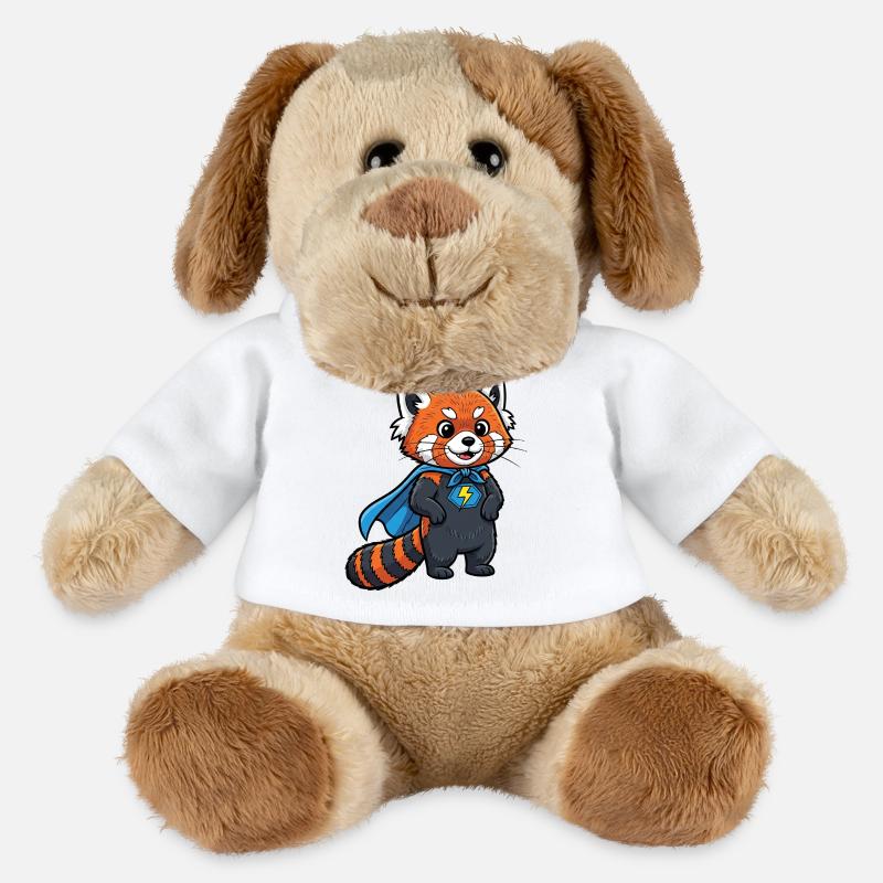 Superheldenkätzchen Design - MiniFeet® Hund Helge - Weiß